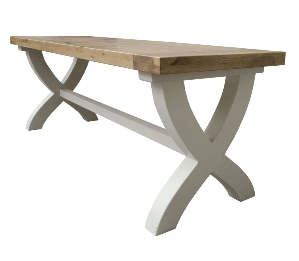 Product photograph of Homestyle Gb Painted Deluxe Dining Bench from Choice Furniture Superstore.
